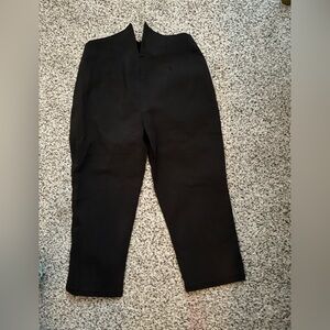 Vintage Y2KMicheline Pitt Kiss me Deadly black v front high waist capri pants